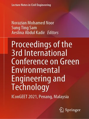cover image of Proceedings of the 3rd International Conference on Green Environmental Engineering and Technology